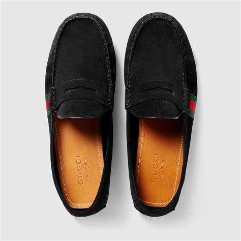 gucci drivers mens|Gucci suede driving shoes.